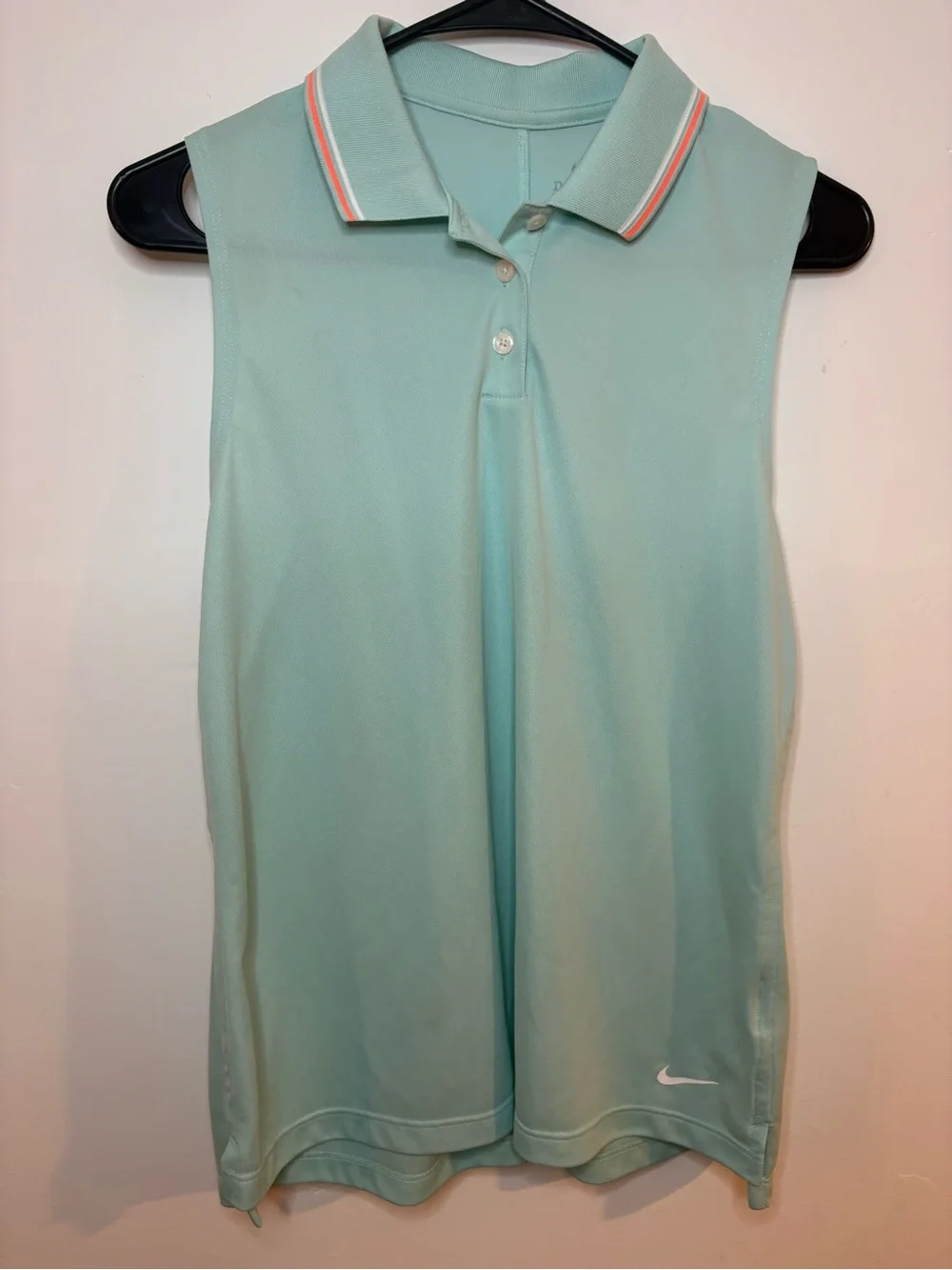 Nike | Racer Back Sleeveless Golf Polo - Teal ; Womens M